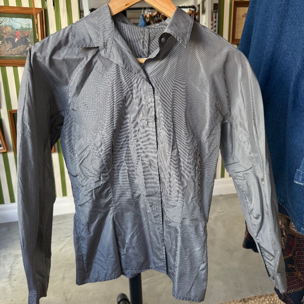 Vintage micro plaid button down